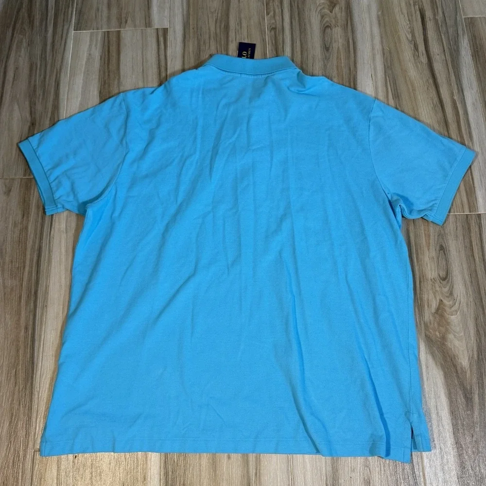 NWT Polo Ralph Lauren Polo Shirt 2XB Men's Classic Fit Short Sleeve Blue Casual